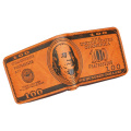 Mode neues Design US -Dollar Print Visitenkartenhalter Hülle Herren Brieftasche Schlanke PU Leder Geldbeutel für Reisen